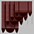 Elegant Tulle Roman Blind 3D model small image 4