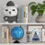 Interactive Kids' Decor Set with Globe, Robot, Car Toy & More 3D model small image 2