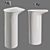 RAK VALET Freestanding Washbasin 3D model small image 8