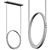 Palmiro LED Pendant: Elegant and Stylish 3D model small image 3