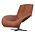 Luxury Italian Mart Leather Armchair 3D model small image 1