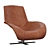 Luxury Italian Mart Leather Armchair 3D model small image 4