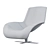 Luxury Italian Mart Leather Armchair 3D model small image 6