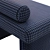 Turri Pouffe ZERO: Luxurious and Versatile Seating 3D model small image 4