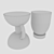 Modern Table Set by La Redoute 3D model small image 3