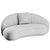Elegant Julep Chaise: Luxurious Tacchini Design 3D model small image 7