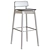 Elegant Jasny Veneer Barstool 3D model small image 3