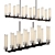 Elegant Illumination: Platiere Linear Chandelier 3D model small image 3