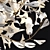 Elegant Gingko Chandelier 3D model small image 2
