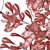 Elegant Gingko Chandelier 3D model small image 4