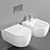 Elevate Your Bathroom: Avento Wall Hung Bidet 3D model small image 1