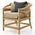 Elegant Malu Rattan Armchair: Stylish Comfort for Your Home! 3D model small image 2