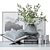 Elegant Eucalyptus Decor Set 3D model small image 1