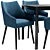 Contemporary Amster Chair and Centaur Table Set 3D model small image 5