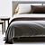 Modern Coastal Style West Elm Newport Bed 3D model small image 2