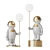 Luminous Astronaut Floor Lamp 3D model small image 1