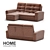 Cozy Lounge Sofa: 179x242x106 cm 3D model small image 1