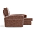 Cozy Lounge Sofa: 179x242x106 cm 3D model small image 2