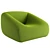 Contemporary Armchair Paola Lenti 3D model small image 3