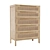 Title: Modern Rattan 5-Drawer Dresser by West Elm 3D model small image 1