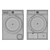 High-Performance Bosch 800 Series Washer & Dryer 3D model small image 4