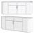 Elegant Westminster Sideboard 3D model small image 2