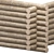 Rustic Log Cabin with Jute Rope 3D model small image 1