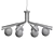 Elegant Globe Pendant Light 3D model small image 2