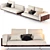 Elegant Minotti BRASILIA Sofa 3D model small image 2