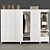 Modern IKEA IDANÄS Wardrobe Combination 3D model small image 1