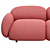 Sundae 3 Seater Sofa: Modern Elegance 3D model small image 3