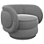 Dyor Mania Armchair: Realistic 3D Model for 3ds Max 3D model small image 3