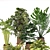 Green Haven Indoor Plant Set 3D model small image 4