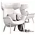 Elegant Pedrali Ila Armchair 3D model small image 4