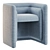 Fabrice Juan Saint-Germain Chair: Timeless Elegance for Your Space 3D model small image 3