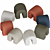 Scandinavian Soft Chair - Wuli Aliexpress 3D model small image 4