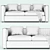Elegant Indigo Sofa: Modern Design 3D model small image 4