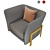 Modern Cosmo Armchair: Stylish, Comfy, and Versatile 3D model small image 20