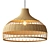 Boho Rattan Pendant Light 3D model small image 2