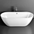 Estet Miami FR-00006013 180x80: Luxury Stone Bath 3D model small image 1