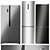 Gorenje Refrigerator Set: NRS9181MX, NRK6202AXL4, NRK6192CBK4 3D model small image 1