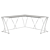Modern Glass Top Corner Desk by Flash Furniture 3D model small image 5