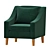 Modern Comfort: FLINSHULT Armchair 3D model small image 1