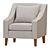 Modern Comfort: FLINSHULT Armchair 3D model small image 3