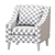 Modern Comfort: FLINSHULT Armchair 3D model small image 7