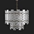 Elegant Eichholtz Caprera Chandelier 3D model small image 3