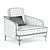 Modern Global Sofa: Lebom Rondo Armchair 3D model small image 4