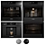 Bosch Ovens Collection: Benchmark Double & Single Oven + Coffee Maker 3D model small image 1