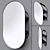 Sleek Storage Mirror: Lindbyn 3D model small image 1