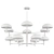 Scandinavian Glass Chandelier 3D model small image 6